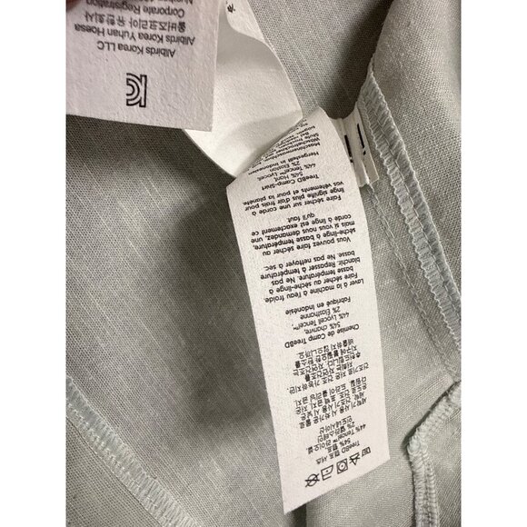 Allbirds Women’s Light Green Short Sleeve Button-Up Shirt Size XS - Picture 6 of 7